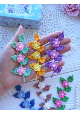 Crochet Flower Branch Pattern PDF