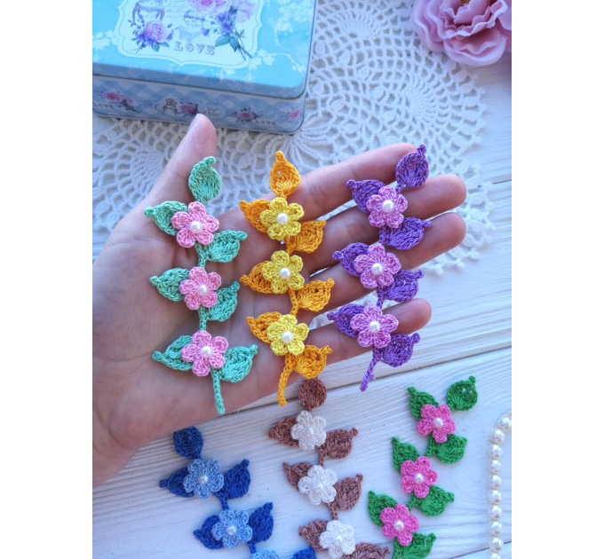 Crochet Flower Branch Pattern