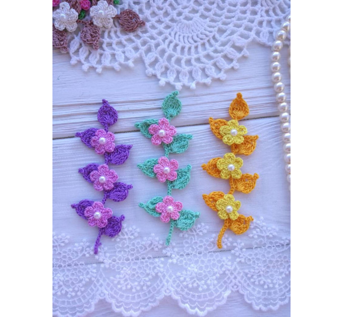 Crochet Flower Branch Pattern