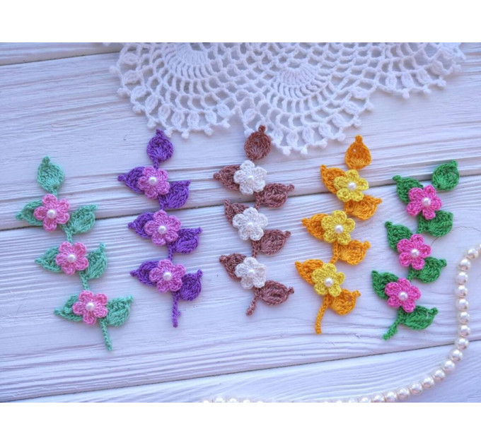 Crochet Flower Branch Pattern