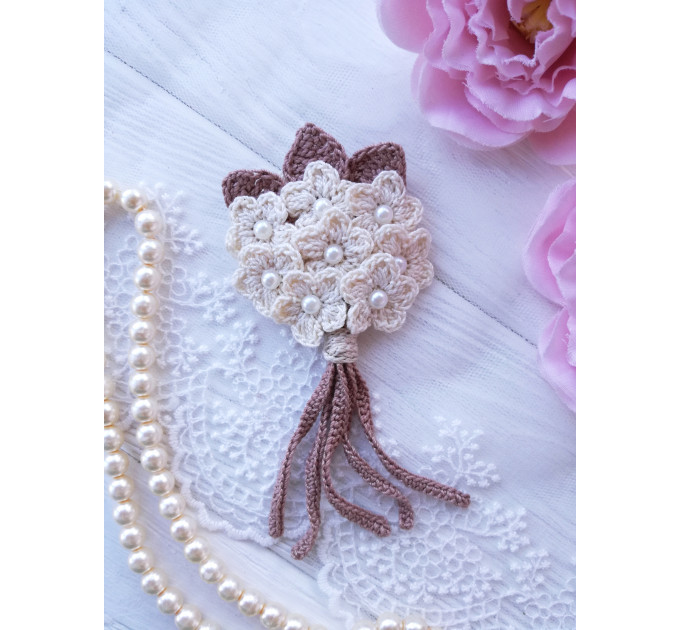 Crochet Mini Flower Bouquet Pattern PDF