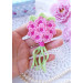 Crochet Mini Flower Bouquet Pattern PDF