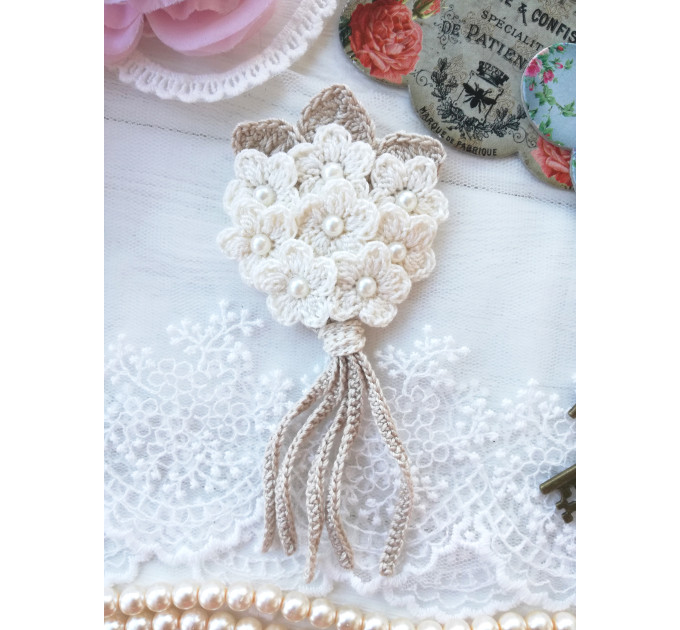 Crochet Mini Flower Bouquet Pattern PDF