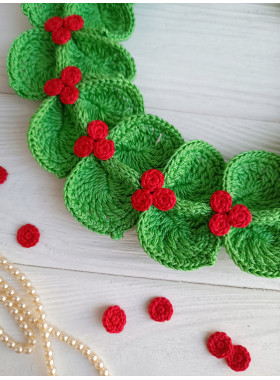 Crochet Christmas Wreath Pattern PDF