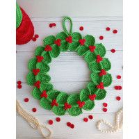 Crochet Christmas Wreath Pattern PDF