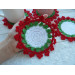 Crochet Christmas Coaster Pattern