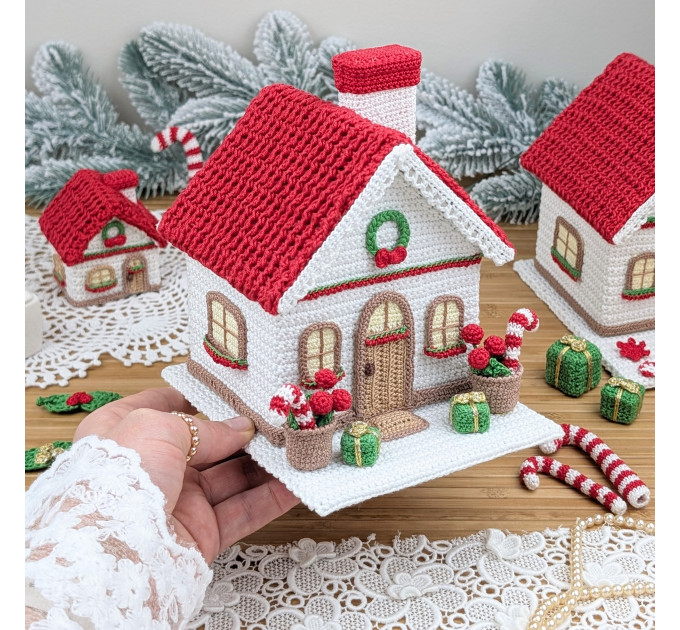 Crochet Christmas House Pattern PDF