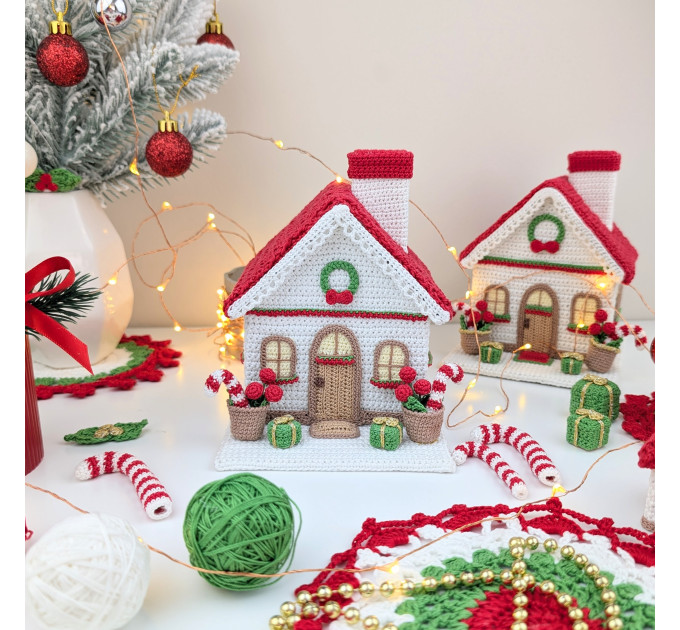Crochet Christmas House Pattern PDF