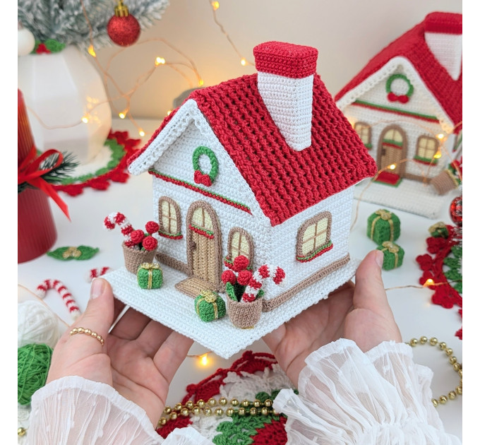 Crochet Christmas House Pattern PDF