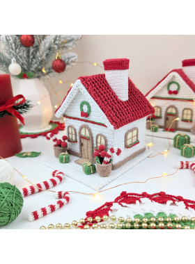 Crochet Christmas House Pattern PDF