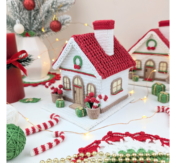 Crochet Christmas House Pattern PDF