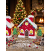 Crochet Christmas Village House and Trees PDF Pattern