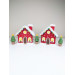 Crochet Christmas Village House and Trees PDF Pattern