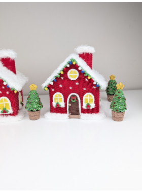 Crochet Christmas House and Trees Pattern PDF Crochet Christmas House and Trees Pattern PDF