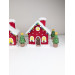 Crochet Christmas Village House and Trees PDF Pattern