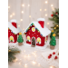 Crochet Christmas Village House and Trees PDF Pattern
