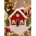 Crochet Christmas Village House and Trees PDF Pattern