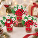 Christmas Crochet Decor Pattern – Holiday Flower Arrangement