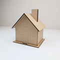 MDF House Blank with Removable Roof