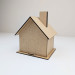 MDF House Blank with Removable Roof