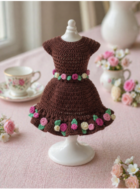Crochet Miniature Dress Pattern PDF Crochet Miniature Dress Pattern PDF