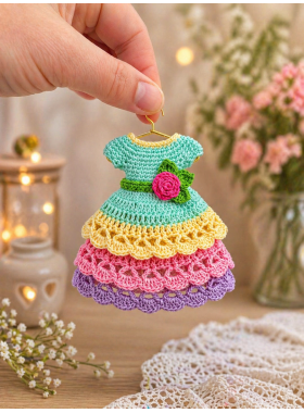 Crochet Miniature Dress Pattern PDF Crochet Miniature Dress Pattern PDF