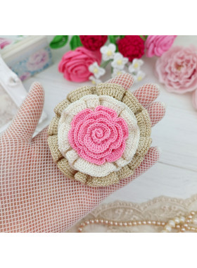Layered Rose Crochet Flower Pattern PDF Layered Rose Crochet Flower Pattern PDF