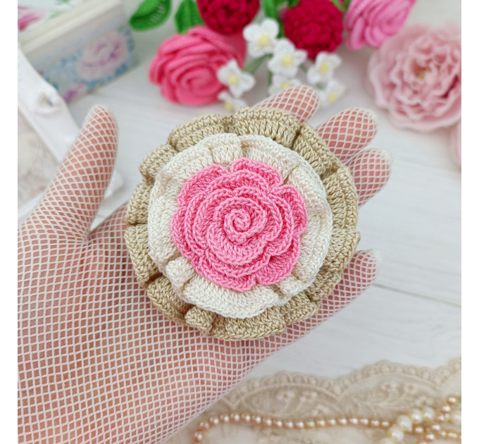 Layered Rose Crochet Flower Pattern