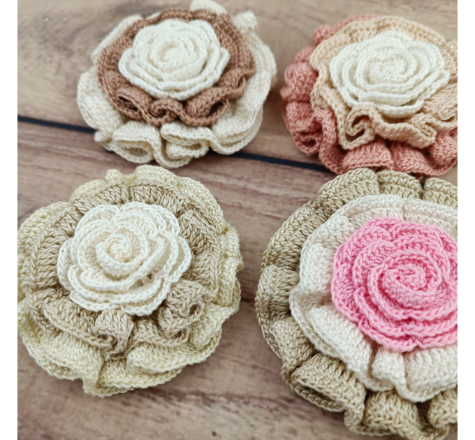Layered Rose Crochet Flower Pattern