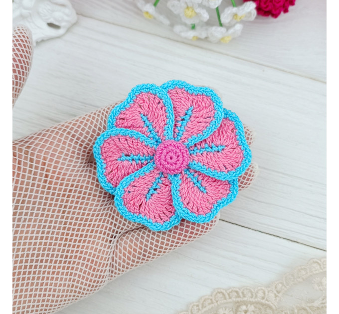 Romantic Crochet Flower Pattern PDF | Floral Crochet Tutorial | Vitasja