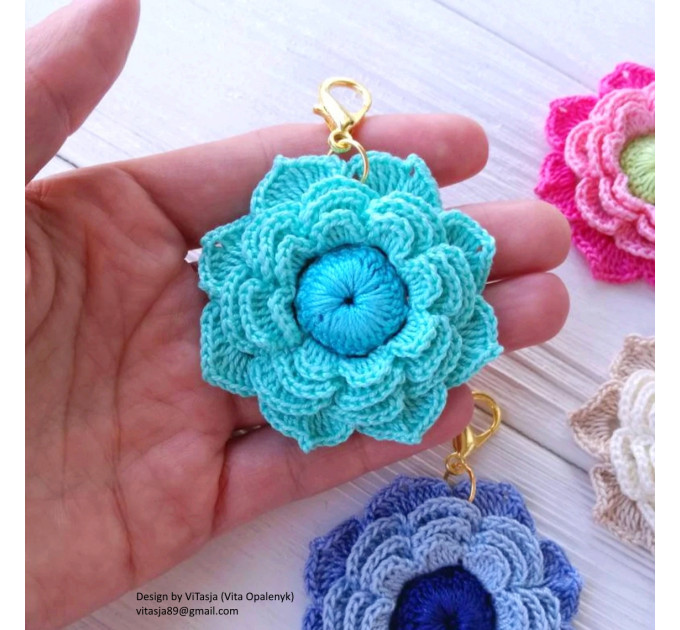 Crochet Floral Appliqué Pattern