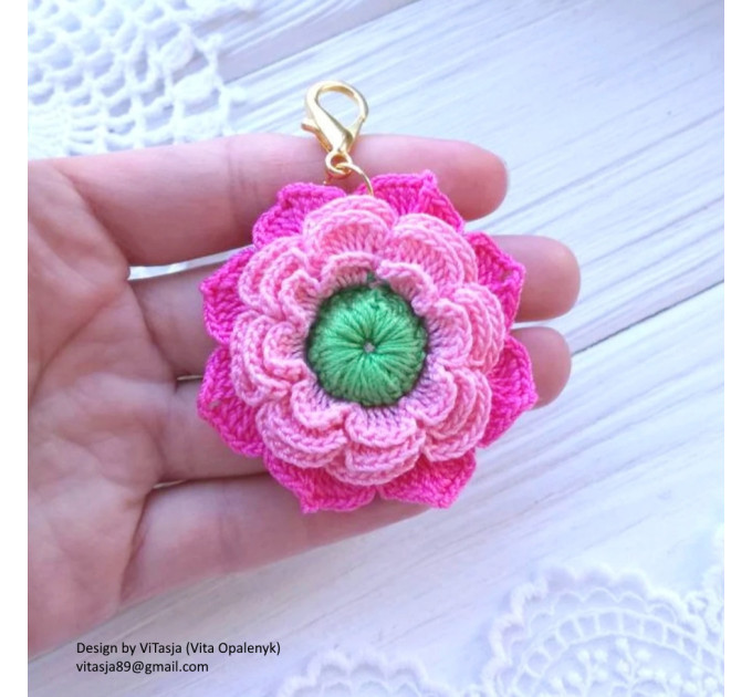 Crochet Floral Appliqué Pattern