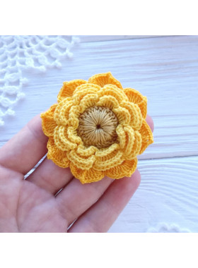 Crochet Floral Appliqué Pattern PDF Crochet Floral Appliqué Pattern PDF