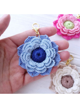 Crochet Floral Appliqué Pattern PDF Crochet Floral Appliqué Pattern PDF