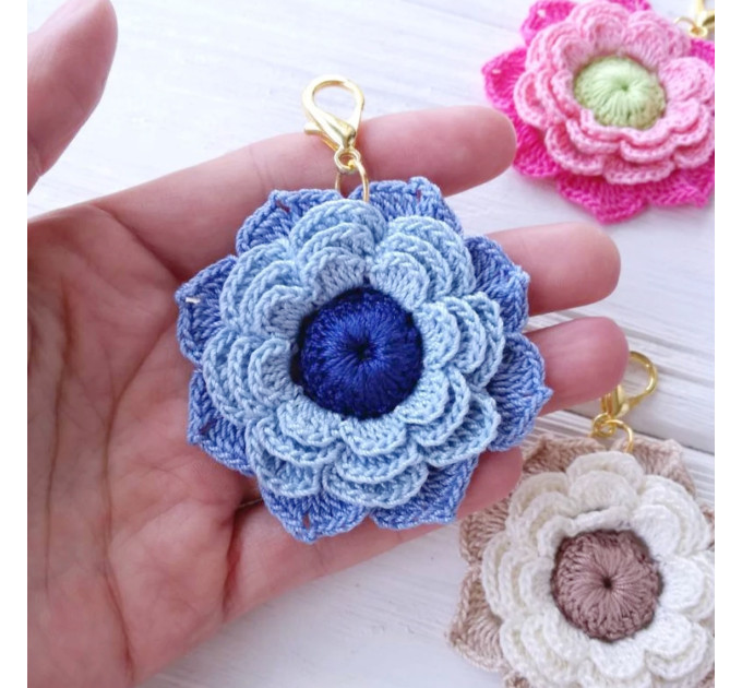 Crochet Floral Appliqué Pattern