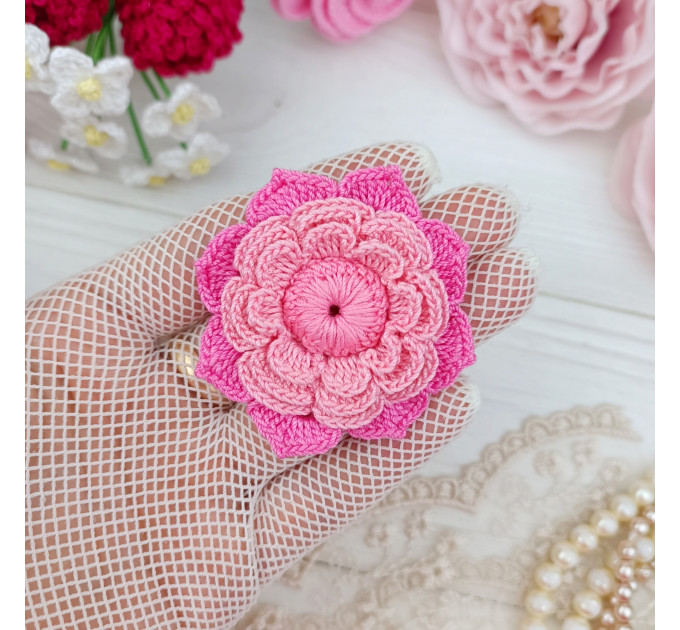 Crochet Floral Appliqué Pattern