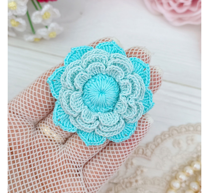 Crochet Floral Appliqué Pattern