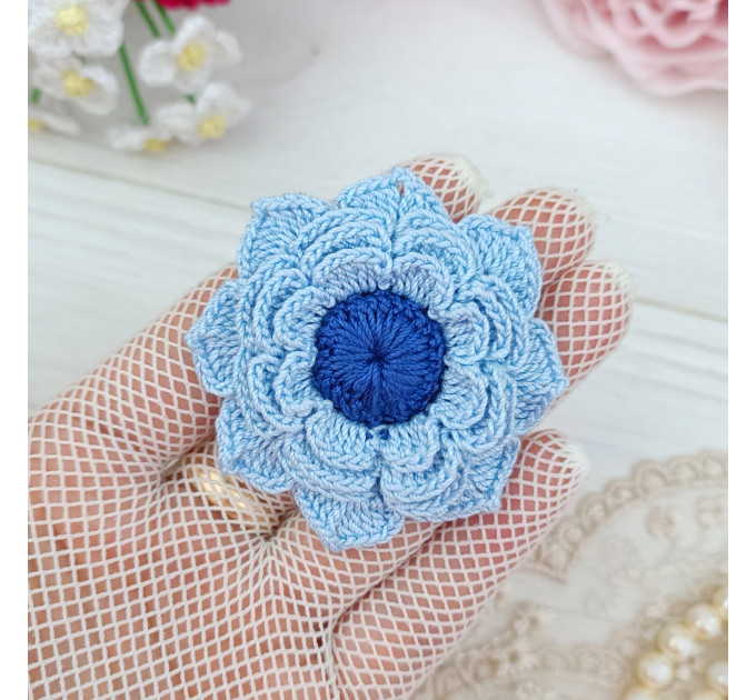 Crochet Floral Appliqué Pattern