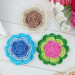 Blue Crochet Flower Pattern