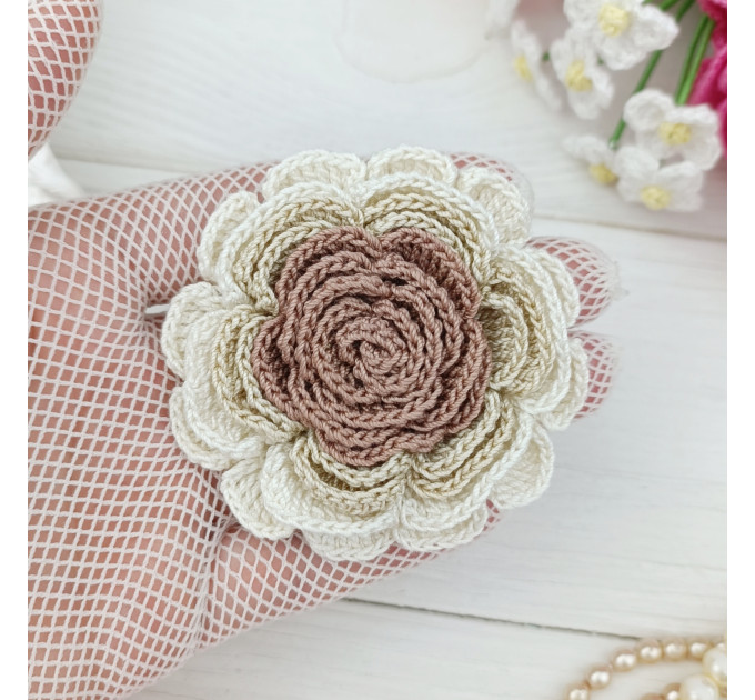 Blue Crochet Flower Pattern