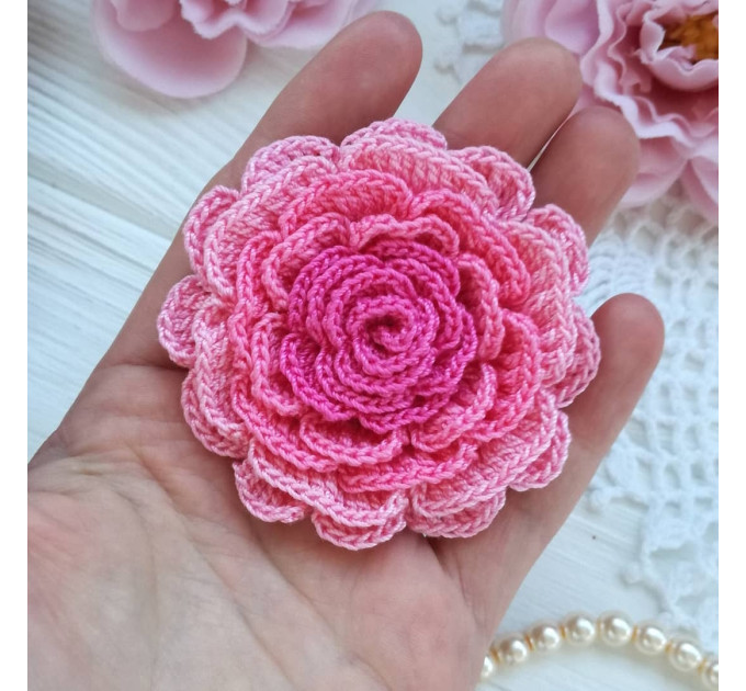 Blue Crochet Flower Pattern