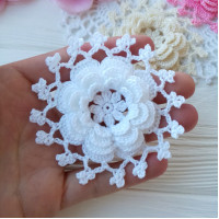 Layered Crochet Flower Pattern PDF