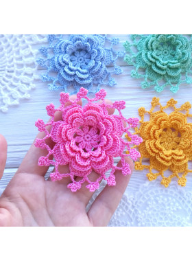 Layered Crochet Flower Pattern PDF Layered Crochet Flower Pattern PDF