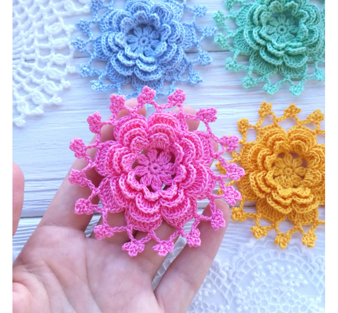 Layered Crochet Flower Pattern