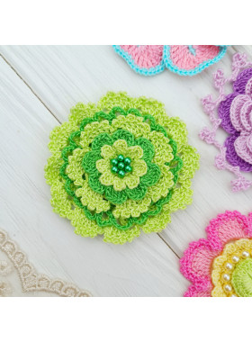Layered Crochet Flower Pattern PDF Layered Crochet Flower Pattern PDF