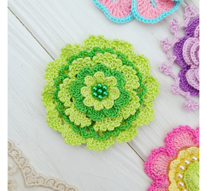 Layered Crochet Flower Pattern