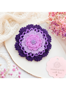 Layered Crochet Flower Pattern PDF Layered Crochet Flower Pattern PDF