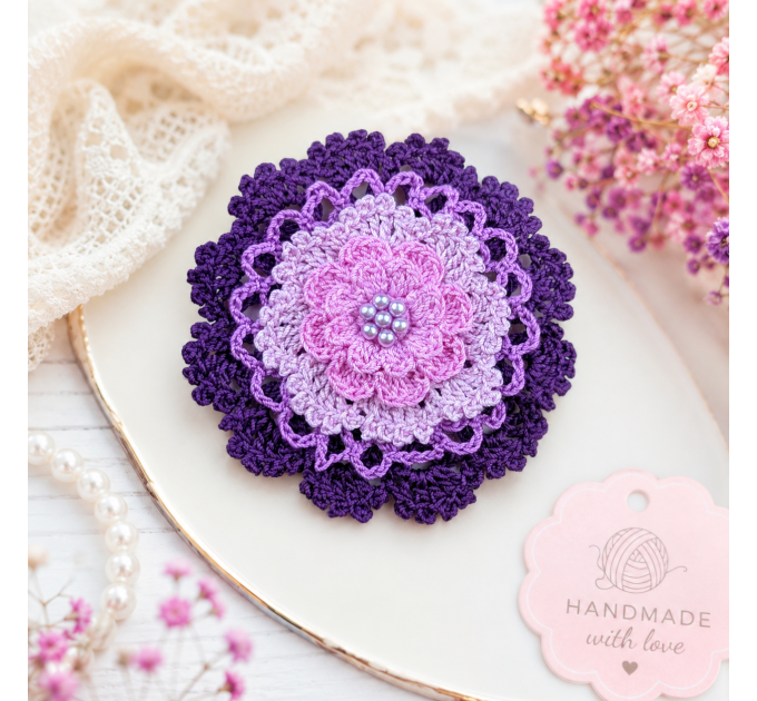 Layered Crochet Flower Pattern