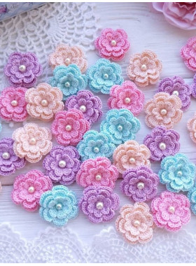 Crochet Flower Pattern PDF – Mini Floral Applique Tutorial Crochet Flower Pattern PDF – Mini Floral Applique Tutorial