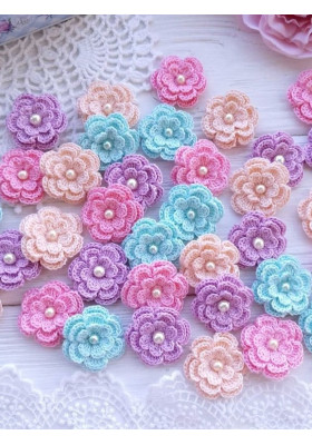 Crochet Flower Pattern PDF – Mini Floral Applique Tutorial